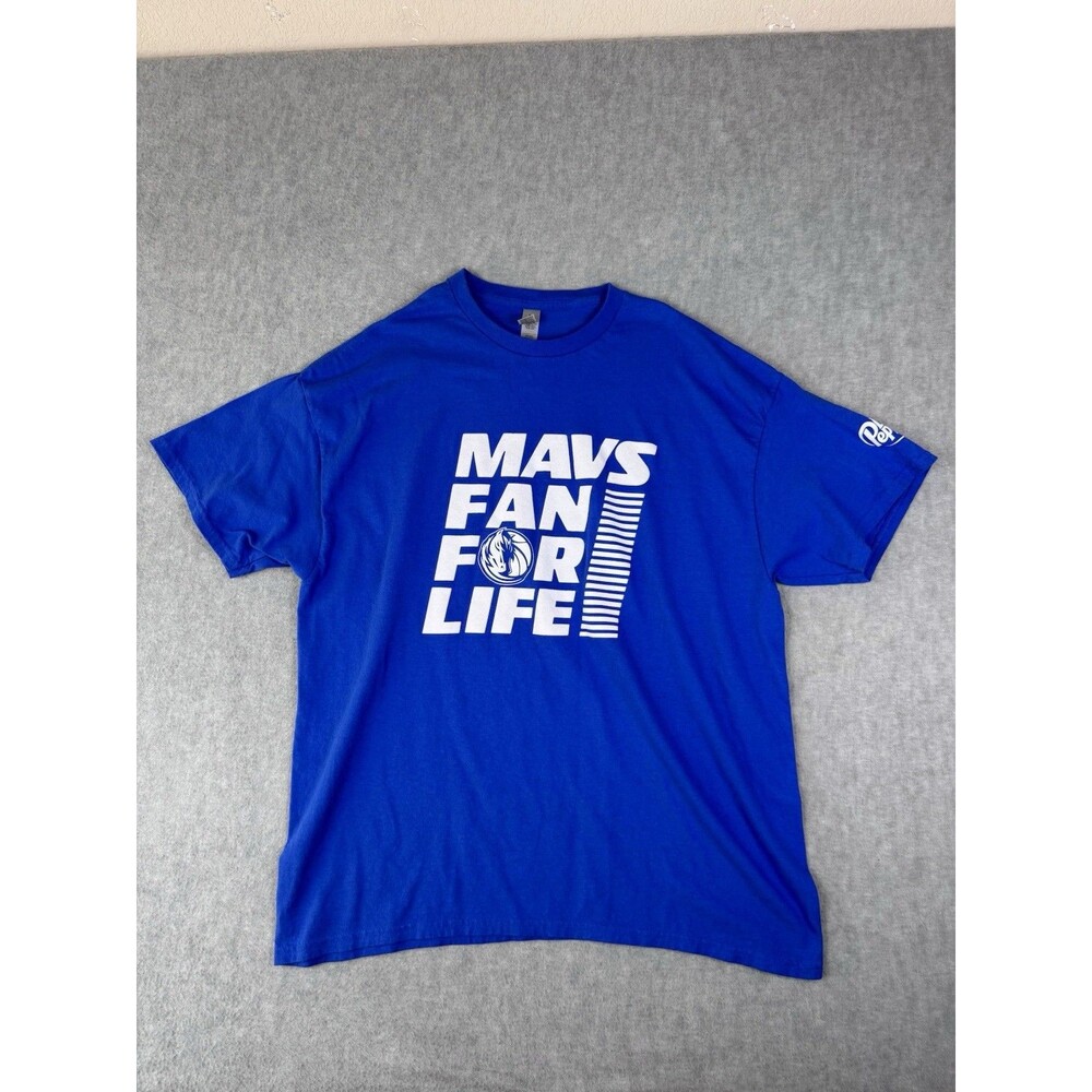 DALLAS MAVERICKS XL BLUE DR PEPPER "FAN FOR LIFE" T-SHIRT BASKETBALL SPORTS NBA